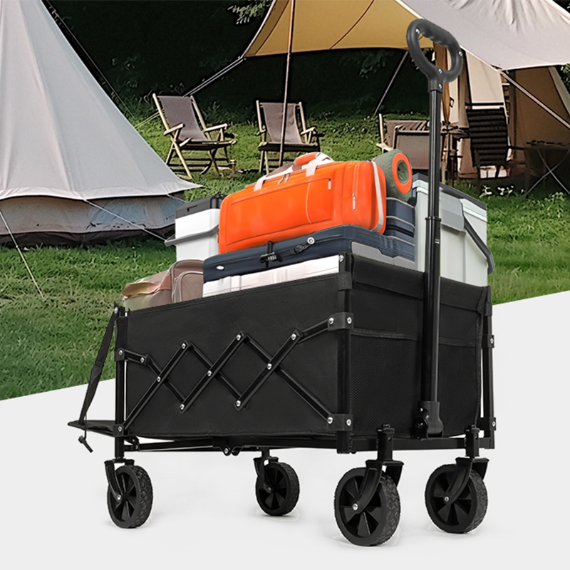 軽量アウトドア折りたたみワゴン