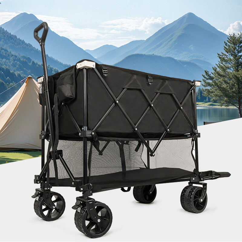 多用途折りたたみ二段ワゴン